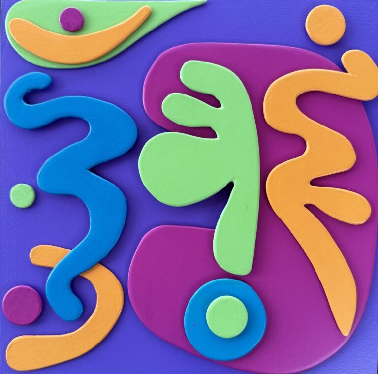 relief acrylic | 12x12 | Buy It Now $625