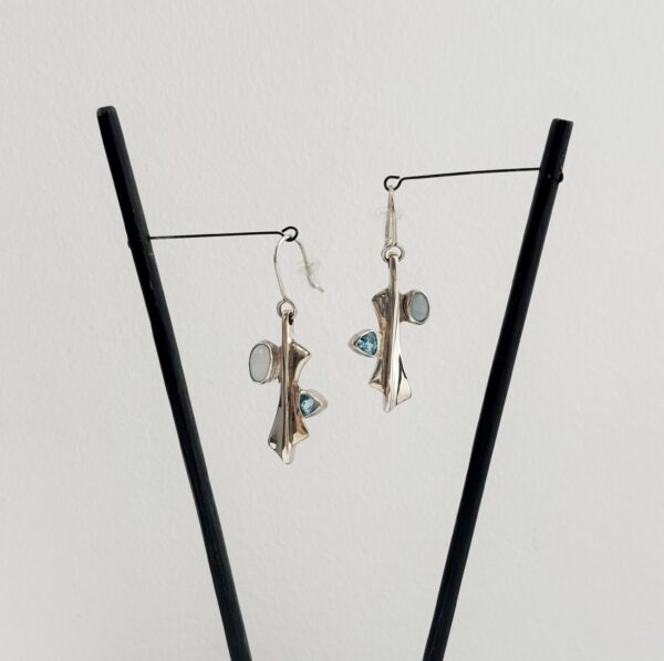 #49 - Opal & Topaz Earrings by Randy Wright