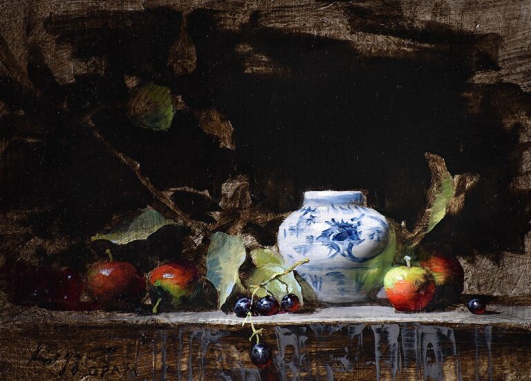 oil on panel