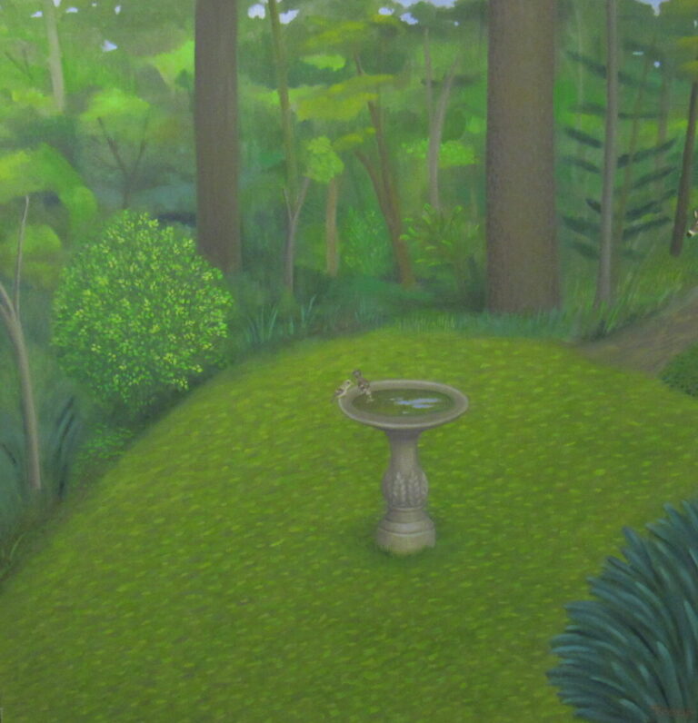 oil on canvas with wax medium