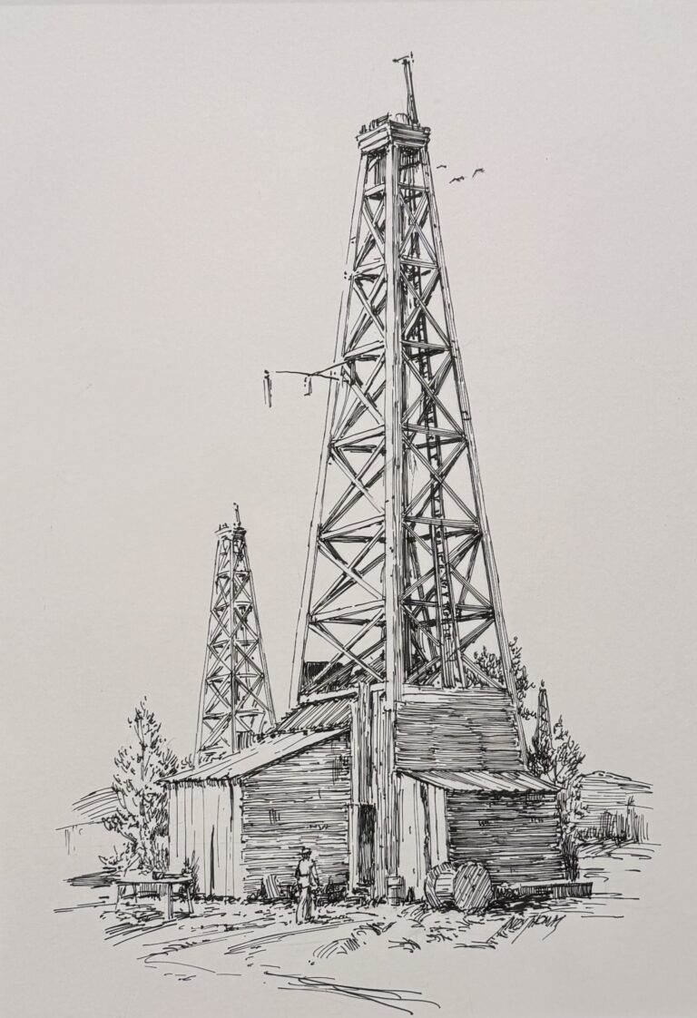 Derrick | pen & ink | $2,495