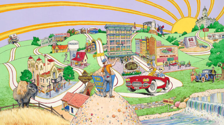 Joplin Route 66 Mural | 2024 | mixed media | $7,000