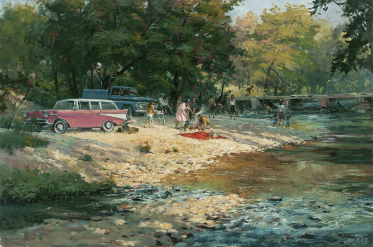 Supper at the Creek | 1999 | oil | NFS