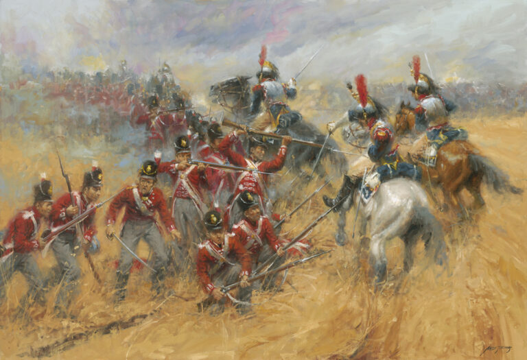 Wellington's Regiment at Quatre-Bras | 2020 | oil | $42,000